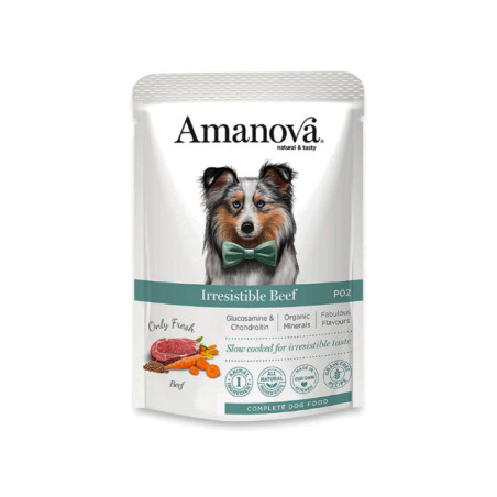 AMANOVA SAQ. WET DOG BEEF 12 x 100G