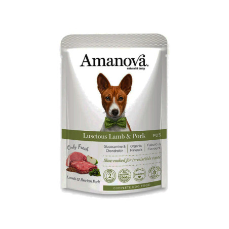 AMANOVA SAQ. WET DOG LAMB/PORK  12 x 300G